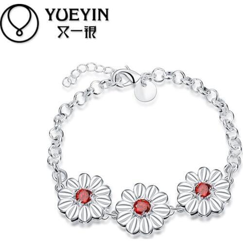 Silver plated bangles for ladies bracelet fashion jewelry bracelet Bracciali gift bijoux Luxurious Gift for Anniversary