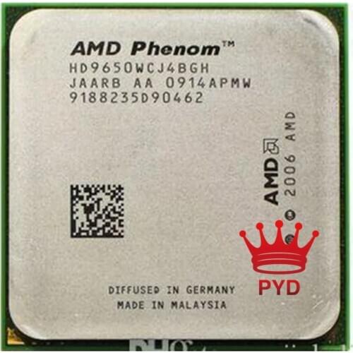 AMD Phenom X4 9650 HD9650WCJ4BGH 95W CPU 940 AM2+ 100% working properly Desktop Processor AM2