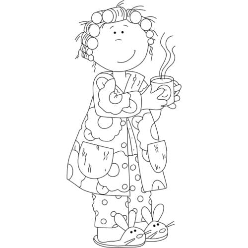 Girl Transparent Clear Silicone Stamp Seal for DIY scrapbooking photo album Decorative clear stamp