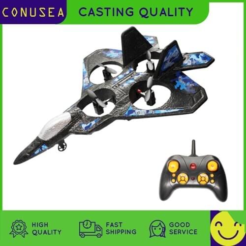 CONUSEA Remote Control Glider LC222 Fixed Wing Epp Foam 2.4g 6 Channels One-key 360 Degree Rolling Phantom Radio Control plane