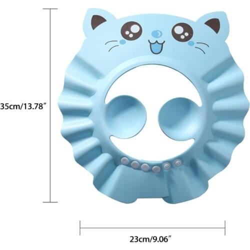 Baby Shower Adjustable Hair Wash Hat for Newborn Infant Ear Protection Safe 27RC
