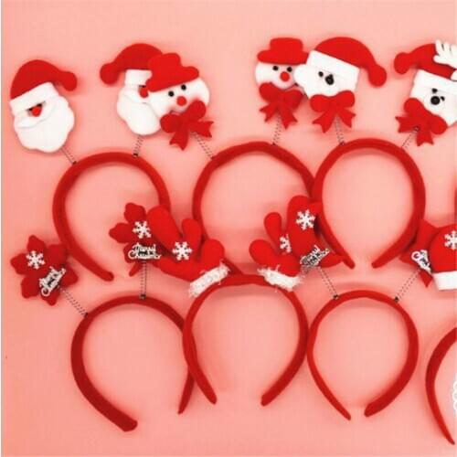 Christmas head buckle Santa Claus Fawn headband head buckle Children 's Gift Christmas head hoop 1pcs 5ZHH093