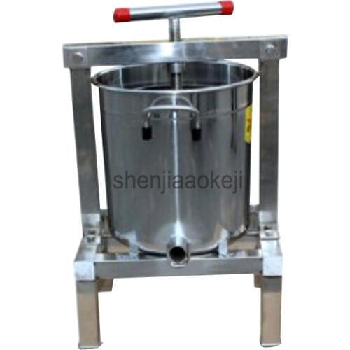 Manual Fully enclosed wax press machine Stainless Steel paraffin honey presser machine waxing machine Honey rolling mill 1pc