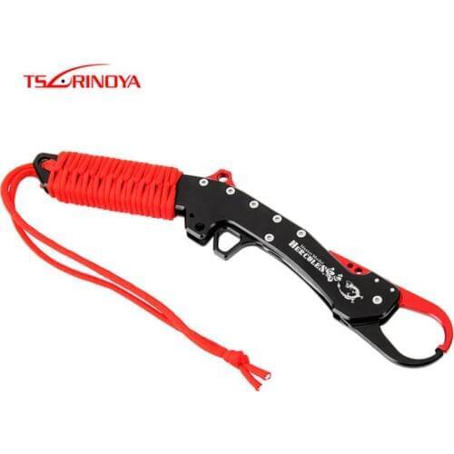 TSURINOYA HERCULES Aluminum Alloy Fish Controller 285mm 168g with Non-Slip Rope Grip Lip Grabber Alicate De Pesca Fishing Tools
