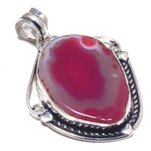 Solar Agates Silver Overlay over Copper , 51 mm, P7126