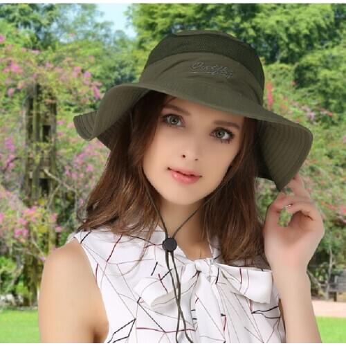 Outdoor Hat Sunscreen Fisherman Hat Basin Hat Summer Men And Women Big Hat Anti-UV Sun Hat