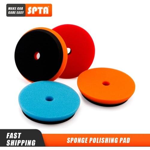 Single Sale) SPTA 5Inch (125mm) Heavy duty Buffing Polishing Pads Set For 125mm DA / RO Dual action Car Polisher Buffer