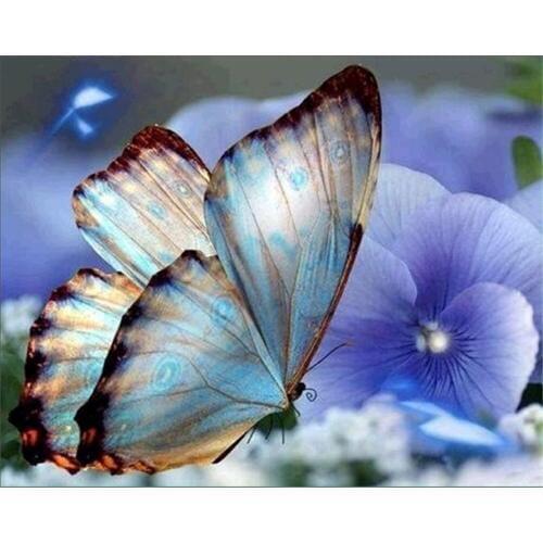 Old Street Home Colorful butterfly wall decoration canvas diamond painting Diy Diamond Embroidery Mosaic Handmade Kits