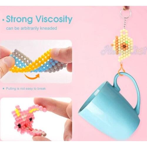 HelloKimi DIY Magic Beads Water Mist Magic Beads Water Sticky Beads Fun Kids DIY Art Crafts Magic Fuse Bead