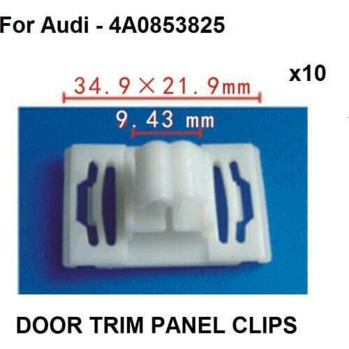 X10 Door Trim Panel Clips For Audi Exterior Door Protection / Bumpstrip / Rubstrip Trim Clips 4A0853825 New