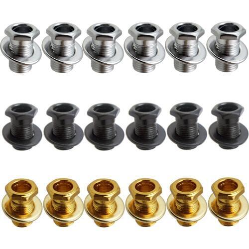 Iron Tuning Peg Tuner 6x Bushing+6x Washer Set For Electric Guitar Accessory