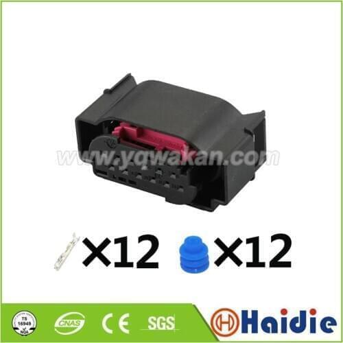 1set 12pin auto plastic waterproof plug 967680-1 electric wiring harness cable connector 1-967680-1