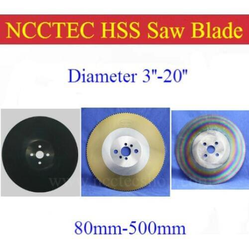20" inch 500 x 3.0/3.5/4.0 x 32MM HSS high speed steel circular saw blade for cutting stainless steel DM05 DM06 M42 A