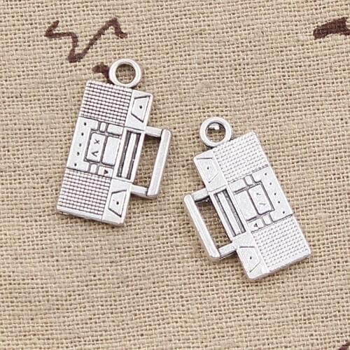 20pcs Charms Wireless Radio 13x23mm Antique Silver Color Plated Pendants Making DIY Handmade Tibetan Silver Color Jewelry