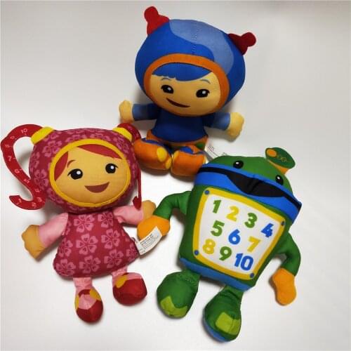 3pcs/set 22cm Team Umizoomi Plush Toys Bot MILLI Geo Soft Stuffed Doll For Children Kids Gifts