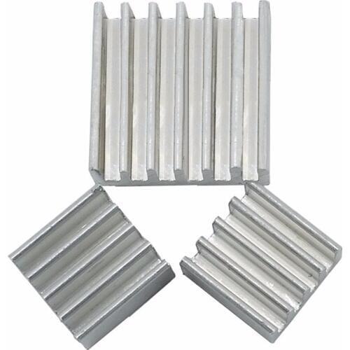 5set/lot 3PCS One Set Cooler Aluminum Heatsink Cooling Kit For Raspberry Pi Heat Sink Fans Rpi Accessory Cool Board Diy Toy Kit