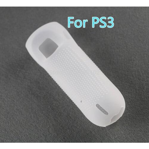 50pcs Soft Silicone Anti-slip Protective Cover Skin For PS3 Move Silicone Case For Sony PlayStation 3 PS3 Move Motion Controlle