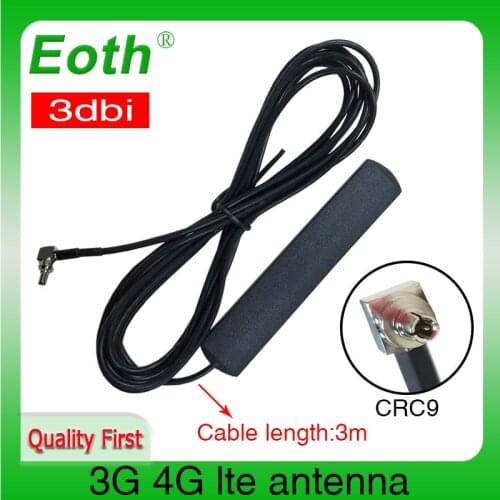Eoth 3G 4G antenna 3dbi CRC9 4G LTE patch antena 4G router antenne with 3m cable for Huawei router modem repeater antennas