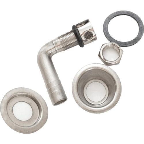 Boat Tank Vent (90 Degrees) Fits Marine Boat, Replacement Fuel Gas Tank Vent 5/8inch - Stainless Steel