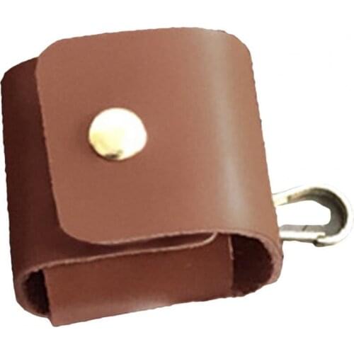 Cowhide Golf Ball Holder Wear Resistant Moisture-proof Quick Access Stylish Soft Golf Ball Protective Cover for Outdoor