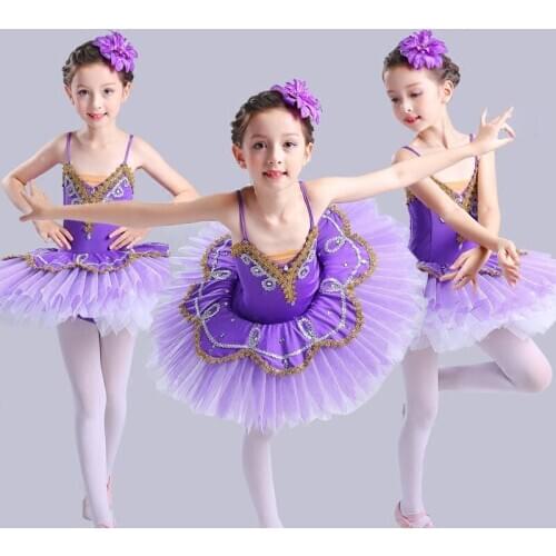 2017 new Children Professional Platter Tutu Ballet Dress Swan Lake Ballet Dance Costume girls Ballet Tutu Dancewear For Girls