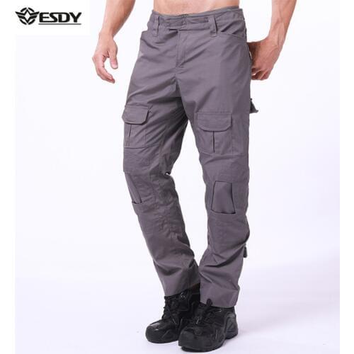 Men Outdoor Camouflage Military Tactical Frog Pants Wear-resistant Waterproof Pants Climbing Training Hunting Hiking Trousers