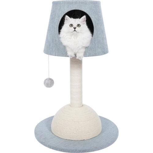 Lamp shape cat house Multifunctional Cats Tree Scratcher Fun Post Climbing Toy Activity Centre Protect Home Cat Jumping Tower