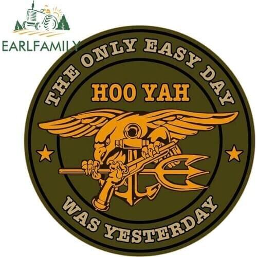 EARLFAMILY 13cm x 13cm 3D USA NAVY Seals Emblem Car Stickers Laptop Skateboard Luggage Decal Vinyl Waterproof Graphics