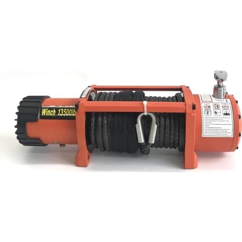 Winch car 12v 13500lb Electric Winch Heavy Duty ATV Trailer high tensile nylon rope cable Remote Control Set Electric Winch