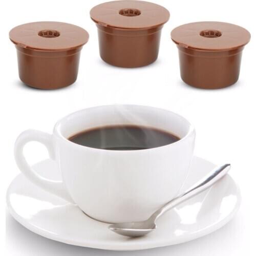 3Pcs Refillable Coffee Capsule Coffee Filter Cup Reusable Replacement Accessories Fit For Caffitaly Refilling Filter Coffeeware