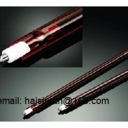 Ruby red middle wave IR emitters halogen pipe heater quartz heating elements infrared tube heat lamp