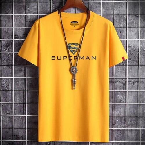 Fashion Solid Color Cotton Breathable Men t-shirt, oversize t-shirts O-neck short sleeve t-shirts, supermen graphic t shirts top