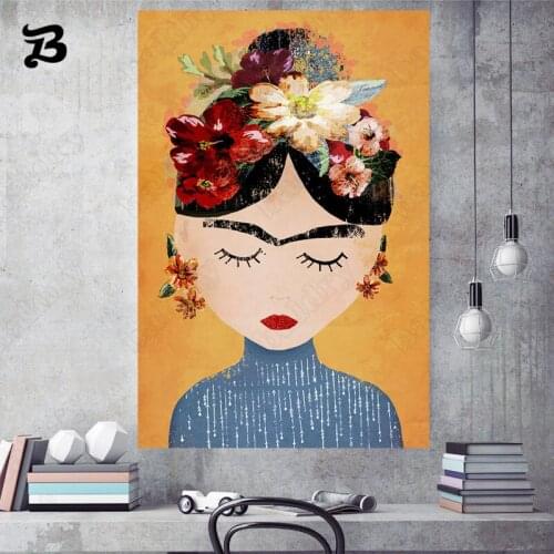 Cartoon Abstract Character Painting Nordic Wall Art Creative Women Pictures Posters and Prints for Living Room Home Decoration