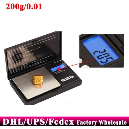 Wholesale) 50pcs/lot Details mini electronic Jewelry scale weighing scale,200g/0.01g digital scale