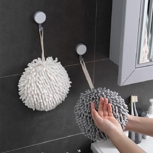 Hanging Wipe Hands Towel Ball Super Absorbent Fast Drying Soft to the Touch Prevent Bacterial Growth Health for Childred Nursery