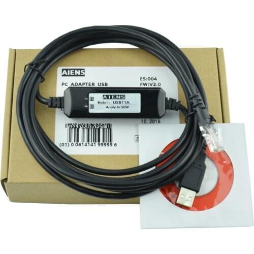 Applicable SEW inverter is used to connect the computer debugging cable USB11A to download the data communication line