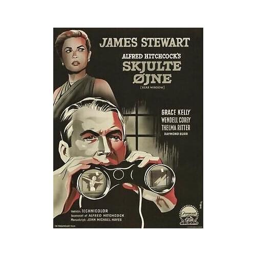 REAR WINDOW Movie Art Film Print Silk Poster Home Wall Decor 24x36inch