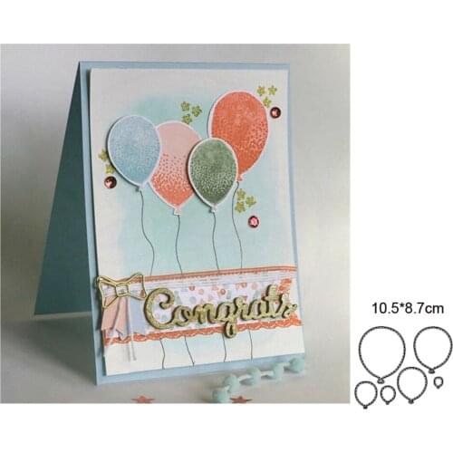 Metal Cutting Dies Cut Mold Party Balloons Border Decoration Scrapbook Paper Craft Knife Mould Blade Punch Stencils