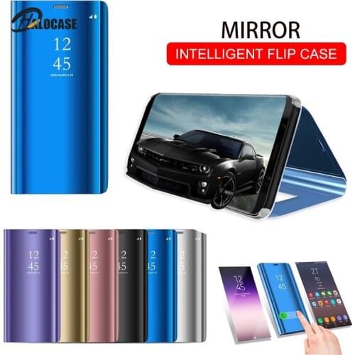 Smart Mirror Flip Phone Case 2019 View Cover for Huawei Honor 8X P30 P20 Lite Mate 20 10 Pro Note 10 P Smart Z Y5 Y6 Y9 Y7 Prime