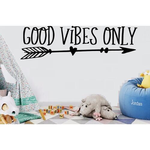 3D Good Arrow Frase Vinyl Wall Stickers for Kids Children Room Sticker Mural Wall Art Decals Wallsticker Vinilo Pared PW26