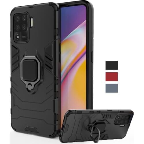 For Oppo A94 Case Cover Magnetic Ring KickStand Holder Shockproof Bumper Armor Back Cover For Oppo A94 Phone Case For Oppo A94