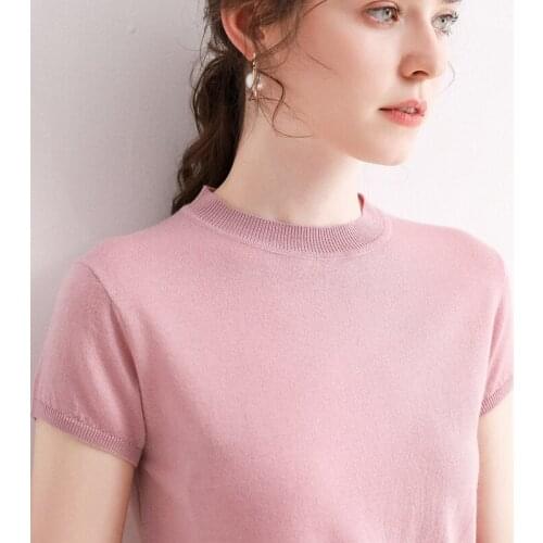 Women 100% Cashmere Sweater New Arrival Pullover Thin Summer Autumn Basic Jumper For Female Soft Shirt Girl Clothes 5Colors