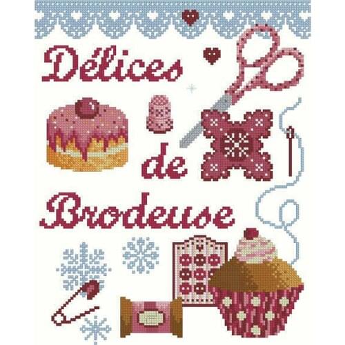 Gold Collection Embroidery Cake and Sewing Cross Stitch Patterns Names with 100% Cotton Flosses & Free Shipping for Wall Decor