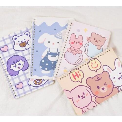 2021 Cute Notebooks Agenda Daily Plan Spiral Organizer A5 Note Books Schedule Agenda Planner