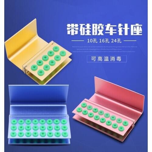 3pcs 16 Holes New Dental FG Bur Holder Disinfection Autoclave Burs Stand Dentistry Instrument