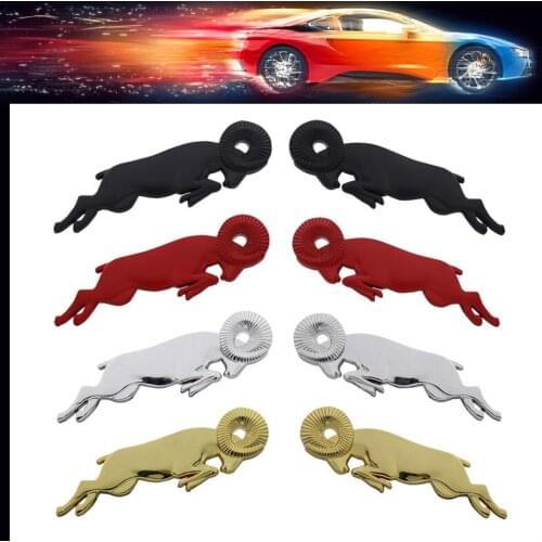 3D Premium Leaping Rams Big Horn car Hood Fender trunk Decal Emblem Badge Sticker for Ram 1500 2500 3500 Viper Nitro Journey
