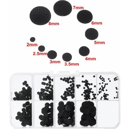 450pcs/box 2-8mm Different Sizes Conductive Rubber Pads Keypad Repair Kit for IR Remote Control Conductive Rubber Buttons