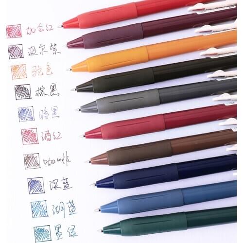 5 pcs/set Vintage Style Mechanical Multi-Color Gel Ink Pen Set for Scrapbooking Diy School Office Writing Supply Stationery Set