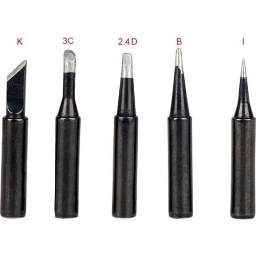 5Pcs Lead-Free Soldering Iron Tips 900M-T I/K/B/3C/2.4D Welding Tip Soldering Station Solder Rework Tools