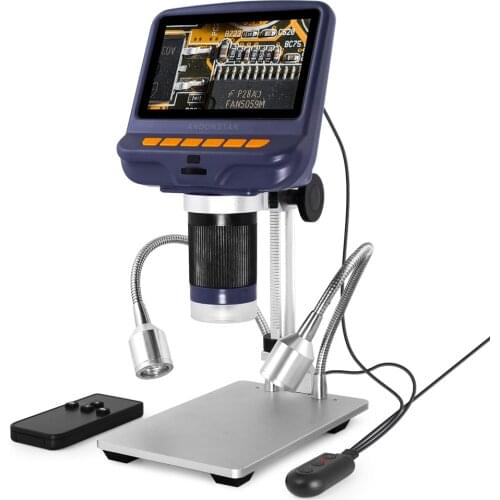 Andonstar USB Digital Microscope with screen for phone repair soldering tool bga smt jewelry appraisal biologic use kids gift